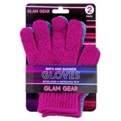 Wholesale - 2pk BATH & SHOWER GLOVES C/P 72, UPC: 810004944152